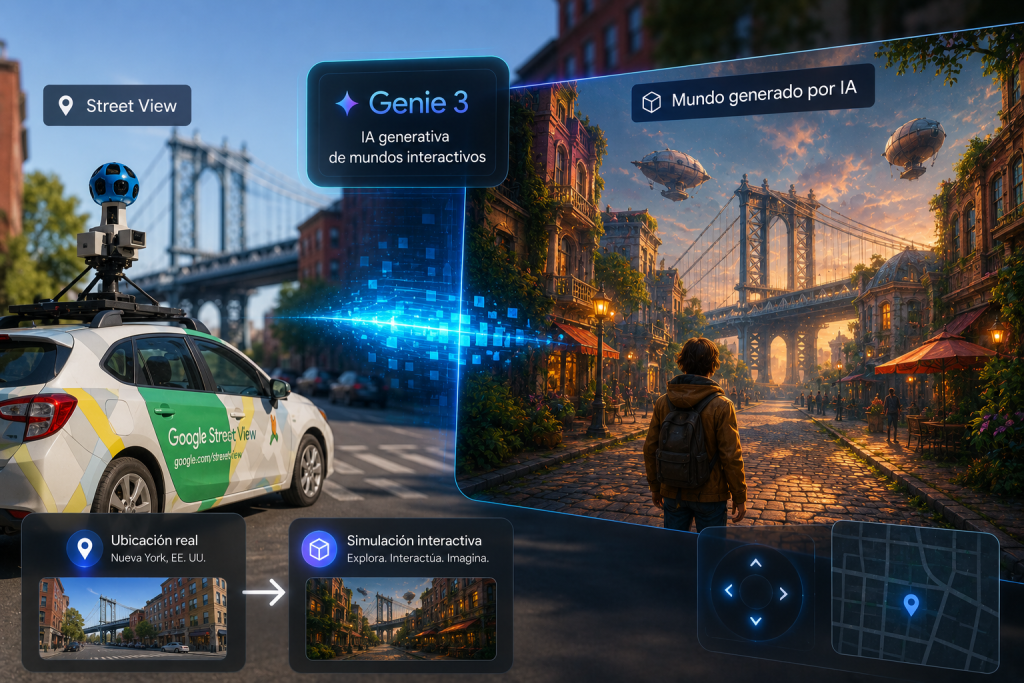 Google conecta Street View con IA: así nacen mundos interactivos reales Google Street View
